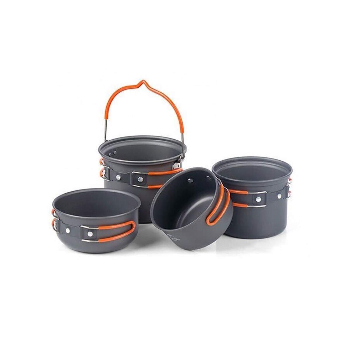 Naturehike 4IN1 Ultralight 2-3 Kişilik Kamp Yemek Pişirme Seti NH18T018-G