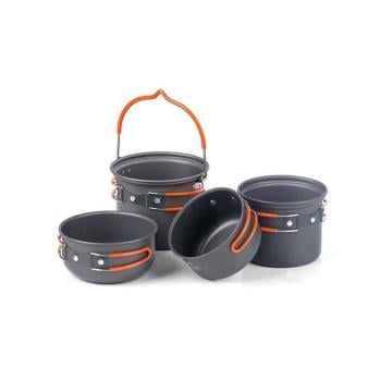 Naturehike 4IN1 Ultralight 2-3 Kişilik Kamp Yemek Pişirme Seti NH18T018-G
