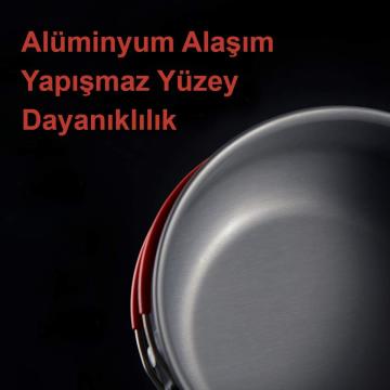 Naturehike 4IN1 Ultralight 2-3 Kişilik Kamp Yemek Pişirme Seti NH18T018-G