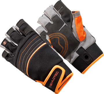 Skylotec Skygrip HalfFinger BE-1000-920-003 Turuncu Siyah Yarım Parmak Eldiven S