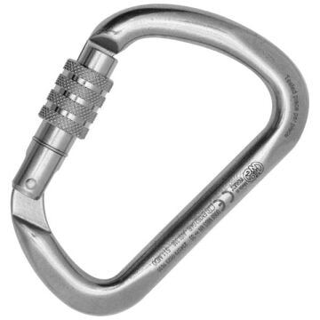 Kong X-Large Inox Vidalı Screw Sleeve Kilitli 35KN AISI 316 Paslanmaz Çelik D Karabina Parlak EN 362/B 511MD0PP5KK