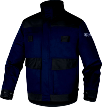Delta Plus MAIVE2 Lacivert Alev Geciktirici Antistatik Çoklu Risk İş Ceketi EN61482-2 EN1149-5 EN ISO 11611 EN ISO 11612 EN ISO 13688