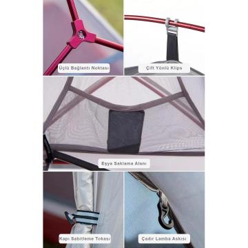Naturehike Cloud UP-2 Ultralight 2 Kişilik Kamp Çadırı NH17T001-T 210T