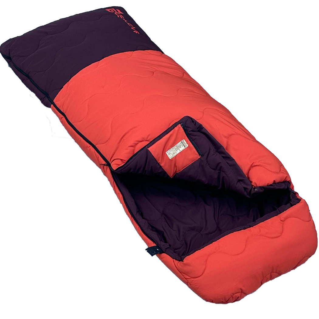 Bushlove Canyon -20 Derece XXL Geniş Uyku Tulumu Turuncu Bordo