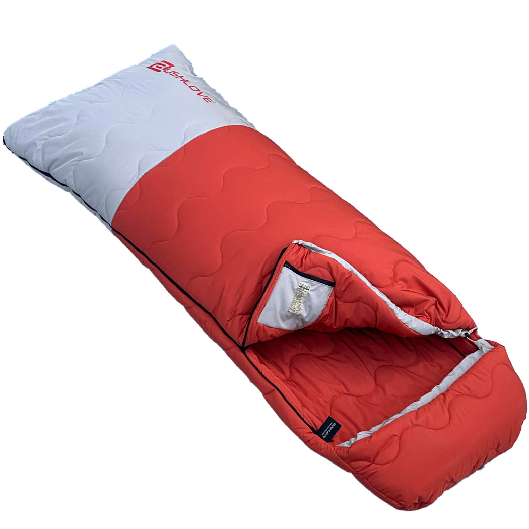 Bushlove Canyon -20 Derece XXL Geniş Uyku Tulumu Turuncu Bej