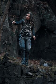 Skylotec Ambitious Pants Women BE-471-000 Siyah Rüzgar Geçirmez Su İtici Kadın Pantolonu