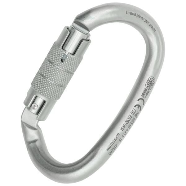 Kong Ovalone DNA Twist Lock 40KN Karbon Çelik Oval Karabina Lunar White EN 362/M 414LH0999KK