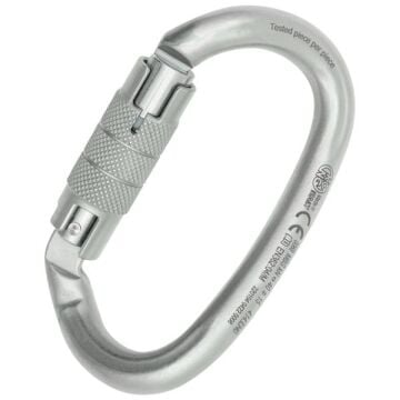 Kong Ovalone DNA Twist Lock 40KN Karbon Çelik Oval Karabina Lunar White EN 362/M 414LH0999KK