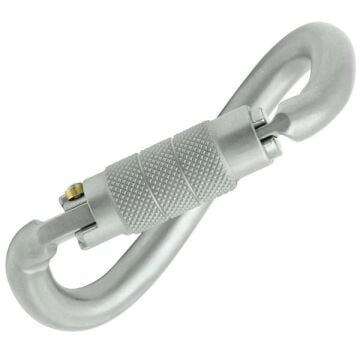 Kong Ovalone DNA Twist Lock 40KN Karbon Çelik Oval Karabina Lunar White EN 362/M 414LH0999KK