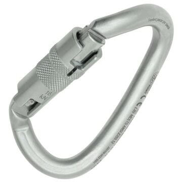 Kong Ovalone DNA ANSI Auto Block Otomatik 3 Kilitli 40KN Karbon Çelik Oval Karabina Lunar White EN 362/M ANSI Z359.12 414LP0999KK