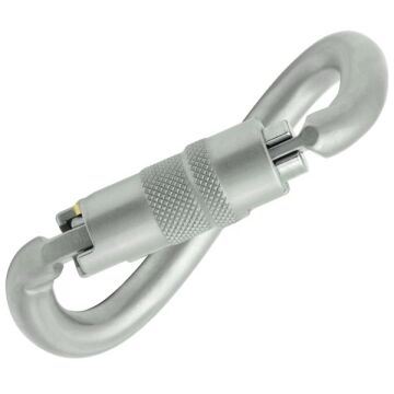 Kong Ovalone DNA ANSI Auto Block Otomatik 3 Kilitli 40KN Karbon Çelik Oval Karabina Lunar White EN 362/M ANSI Z359.12 414LP0999KK