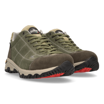 Lomer Italy Maipos Suede MTX Waterproof Vibram Süet Deri Erkek Ayakkabı Catfish Olive