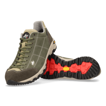 Lomer Italy Maipos Suede MTX Waterproof Vibram Süet Deri Erkek Ayakkabı Catfish Olive