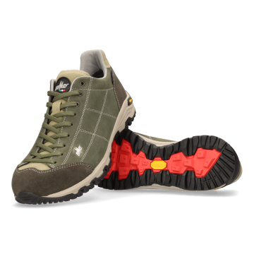 Lomer Italy Maipos Suede MTX Waterproof Vibram Süet Deri Erkek Ayakkabı Catfish Olive