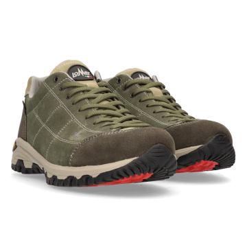Lomer Italy Maipos Suede MTX Waterproof Vibram Süet Deri Erkek Ayakkabı Catfish Olive