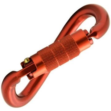 Kong Ovalone DNA Alu Twist Lock Kırmızı Twist Lock Otomatik Kilitli Alüminyum Oval Karabina EN 362/B EN 12275/B UIAA 714LG0RRRKK