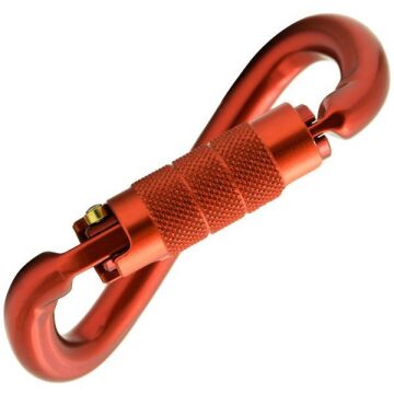 Kong Ovalone DNA Alu Twist Lock Kırmızı Twist Lock Otomatik Kilitli Alüminyum Oval Karabina EN 362/B EN 12275/B UIAA 714LG0RRRKK