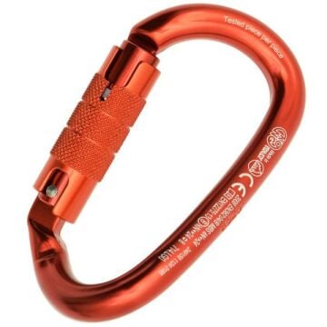Kong Ovalone DNA Alu Twist Lock Kırmızı Twist Lock Otomatik Kilitli Alüminyum Oval Karabina EN 362/B EN 12275/B UIAA 714LG0RRRKK