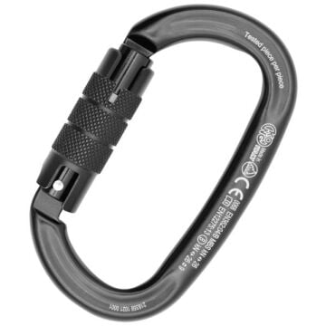 Kong Ovalone Alu Twist Lock Turuncu/Parlak/Siyah Twist Lock Otomatik 2 Kilitli 26KN Alüminyum Oval Karabina EN 362/B EN 12275/B UIAA EAC 712LG0OPNKK
