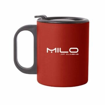 Milo Velka 18/8 Paslanmaz Çelik Mug-Bardak (L1406) Kırmızı