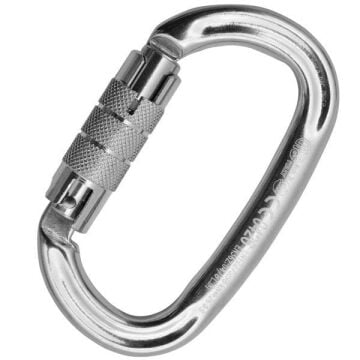 Kong Ovalone Alu Twist Lock Parlak Twist Lock Otomatik 2 Kilitli 26KN Alüminyum Oval Karabina EN 362/B EN 12275/B UIAA EAC 712LG0PPPKK