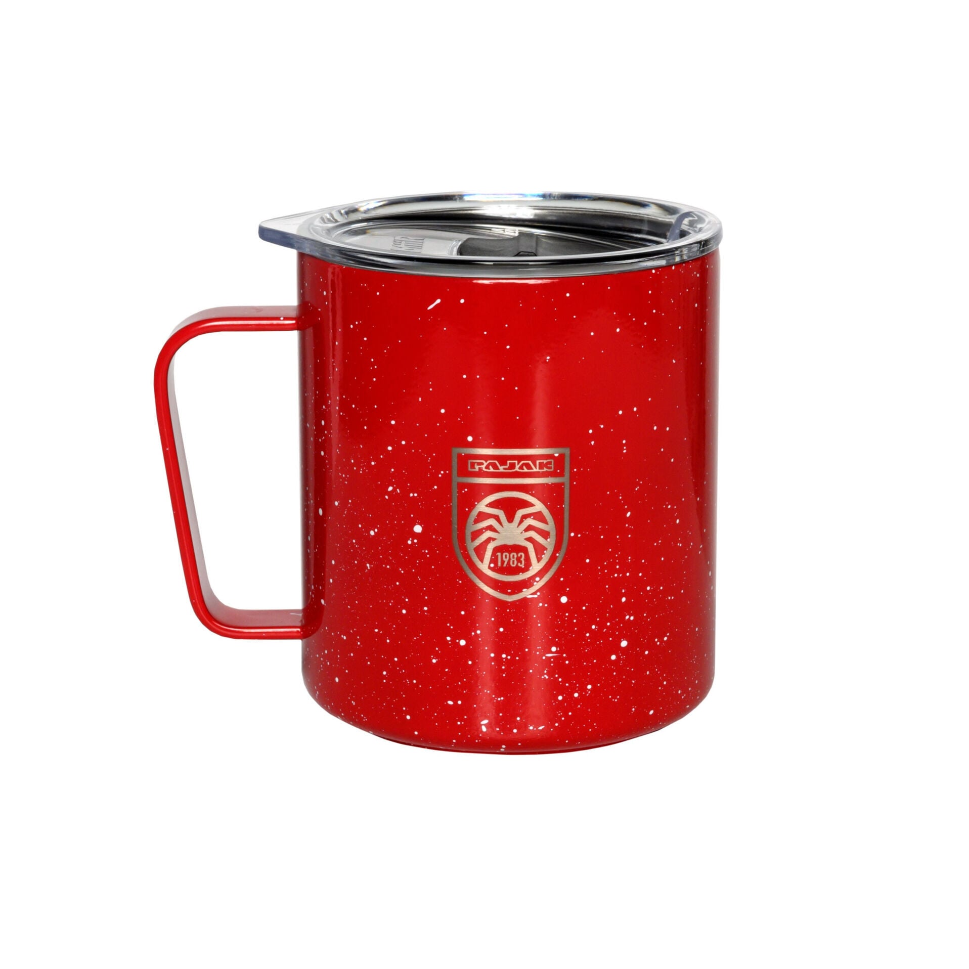PAJAK Camp Mug Spotted Red 350 ML Thermo 3D Paslanmaz Çelik Termal Kamp Kupası