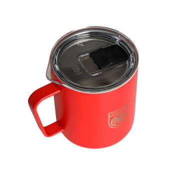 PAJAK Camp Mug Kırmızı 350 ML Thermo 3D Paslanmaz Çelik Termal Kamp Kupası