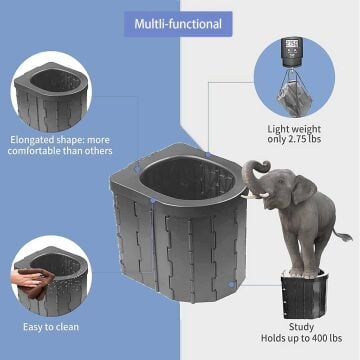 Madfox Bi-Pot Katlanır Portatif Kamp Tuvaleti [WC]