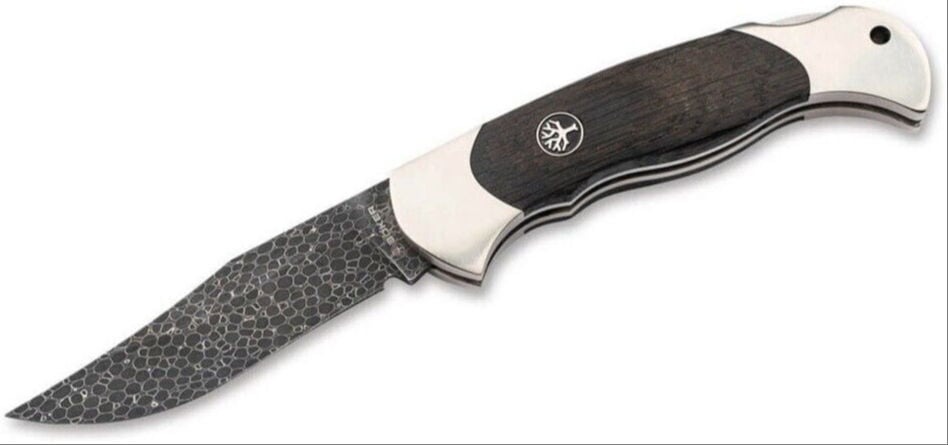 Böker Manufaktur Scout Bog Oak Damask Çakı