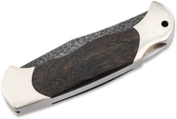 Böker Manufaktur Scout Bog Oak Damask Çakı