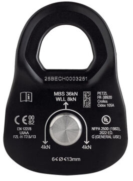 PETZL RESCUE M Makara P050BA00 Yeni SİYAH