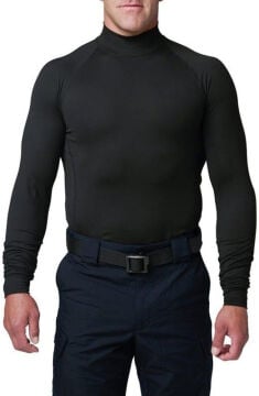 5.11 Mock Neck Ls Top Siyah