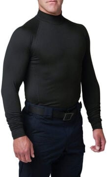 5.11 Mock Neck Ls Top Siyah