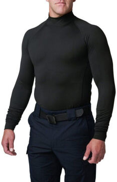 5.11 Mock Neck Ls Top Siyah