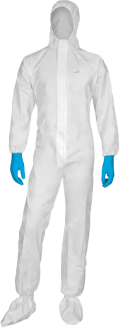 Delta Plus DT115 Beyaz Antistatik Tip 5 Tek Kullanımlık Kimyasal Koruyucu Tulum EN ISO 13982-1 EN13034 EN1149-5 EN ISO 13688