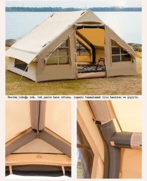 Madfox Burton Glamping Cotton Inflatable Şişme Çadır