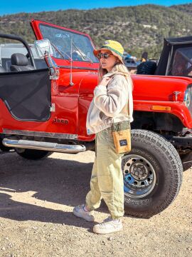 Outcraft Handmade Kanvas Termos Taşıma Çantası Large -Sarı (Yeşil)