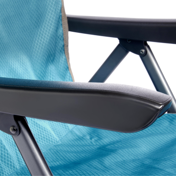 Uquip Justy XL 3 Pozisyonlu Konforlu Katlanır Kamp Sandalyesi Petrol/Grey