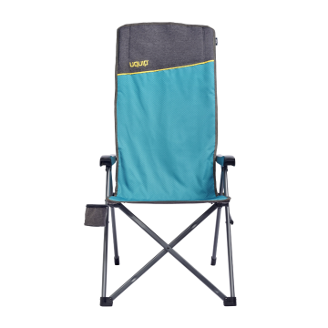 Uquip Justy XL 3 Pozisyonlu Konforlu Katlanır Kamp Sandalyesi Petrol/Grey