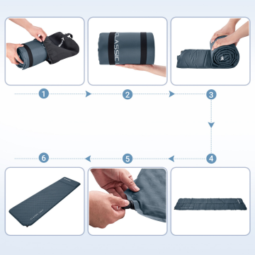 KingCamp Classıc Light 3cm Yastıklı Şişme Kamp Matı D.Green