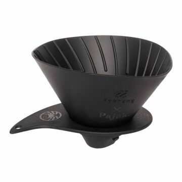 PAJAK Flat Dripper V60 Siyah Katlanabilir Silikon Outdoor Filtre Kahve Demleyici