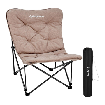 KingCamp Lemon Lux Ultra Konforlu Kamp Sandalyesi Brown