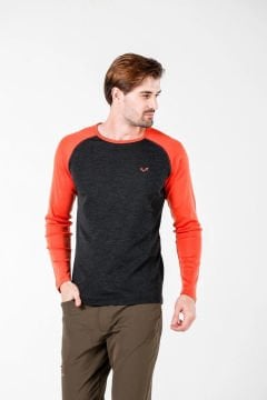 Woolona Brant Turuncu Uzun Kollu %100 Yün Termal İçlik