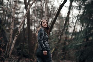 Skylotec Hybrid Pullover Women BE-473-000-002 Siyah Rüzgar Geçirmez Su İtici Kadın Üst