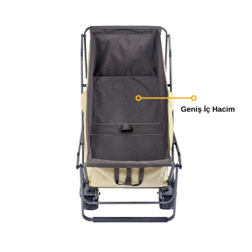 Uquip Buddy Katlanabilir Her Zemin için İdeal Vagon Yük Taşıma Aracı Boulder