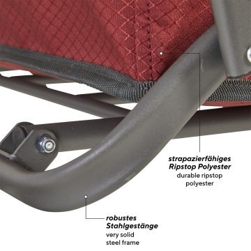 Uquip Buddy Katlanabilir Her Zemin için İdeal Vagon Yük Taşıma Aracı Mahogany-Melange