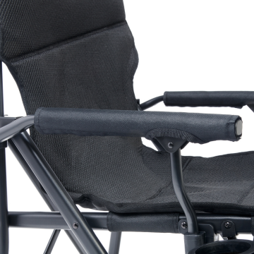 Uquip Roxy Comfort+ Black Edition Yüksek Konforlu Katlanır Kamp Sandalyesi