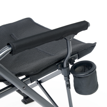 Uquip Roxy Comfort+ Black Edition Yüksek Konforlu Katlanır Kamp Sandalyesi