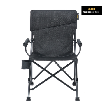 Uquip Roxy Comfort+ Black Edition Yüksek Konforlu Katlanır Kamp Sandalyesi