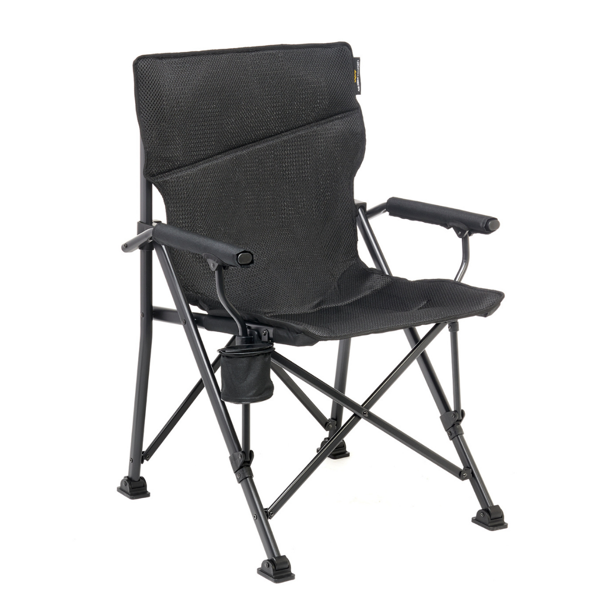 Uquip Roxy Comfort+ Black Edition Yüksek Konforlu Katlanır Kamp Sandalyesi